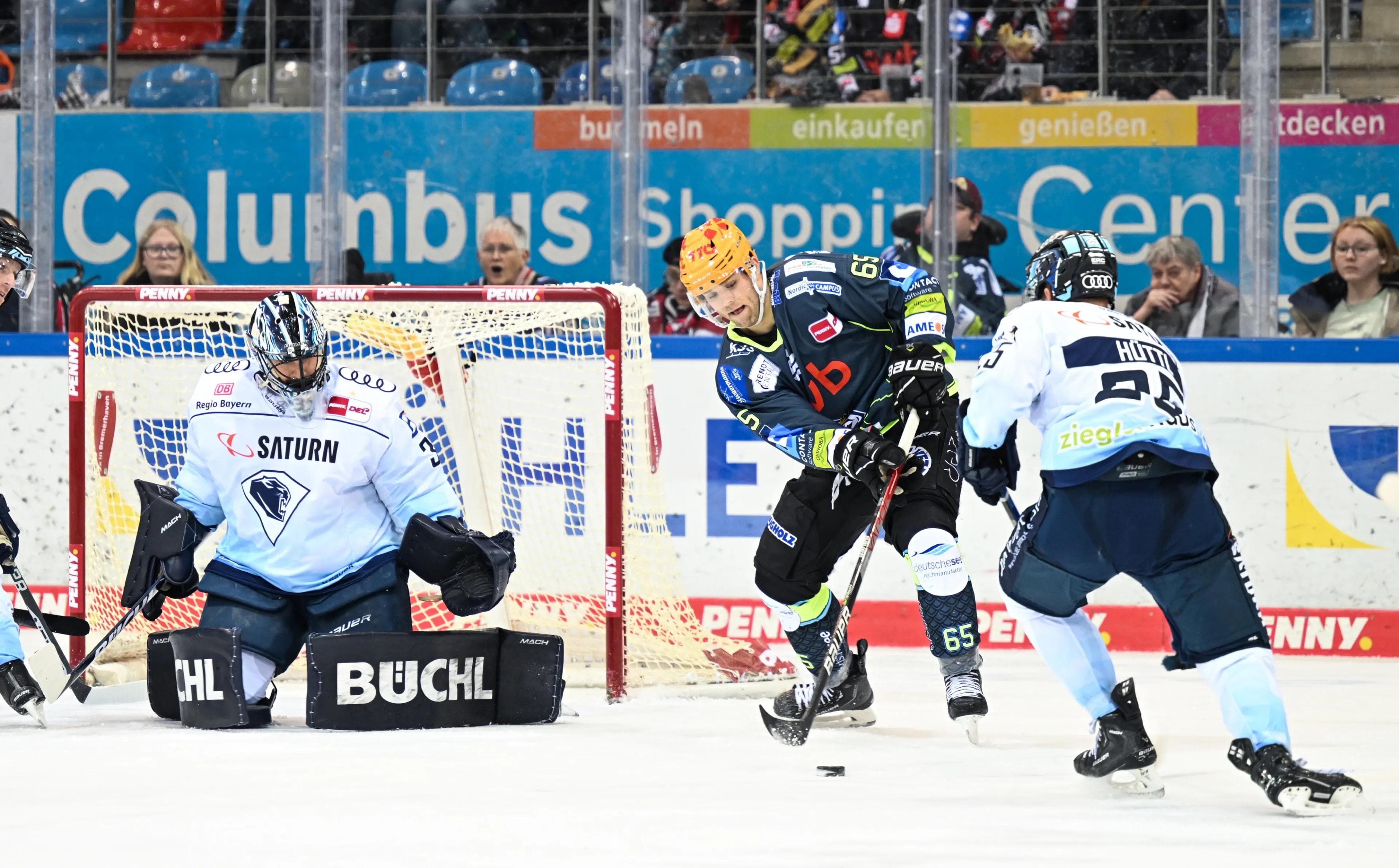 Die Panther unterlagen in Bremerhaven mit 4:1.
Foto: DEL-Photosharing