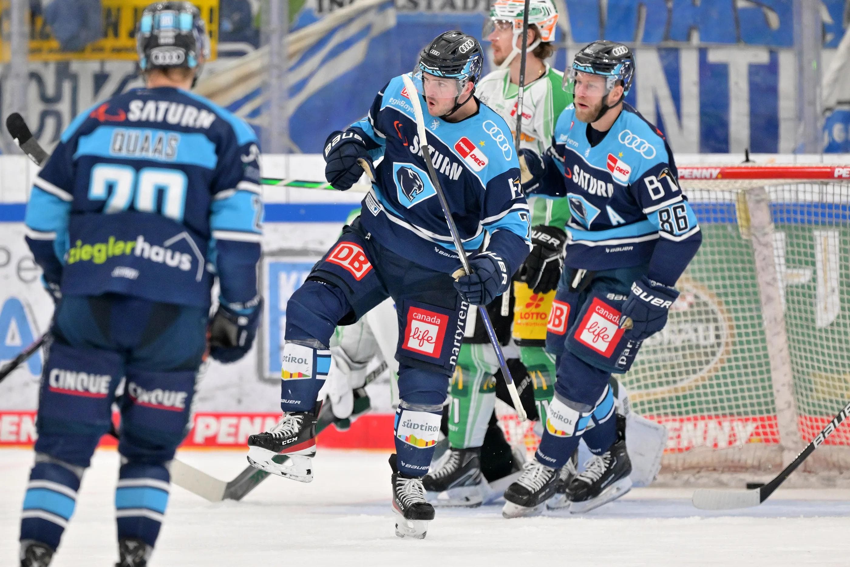 Pure Erleichterung: Justin Feser jubelt über sein Siegtor.
Foto: Johannes Traub/JT-Presse.de