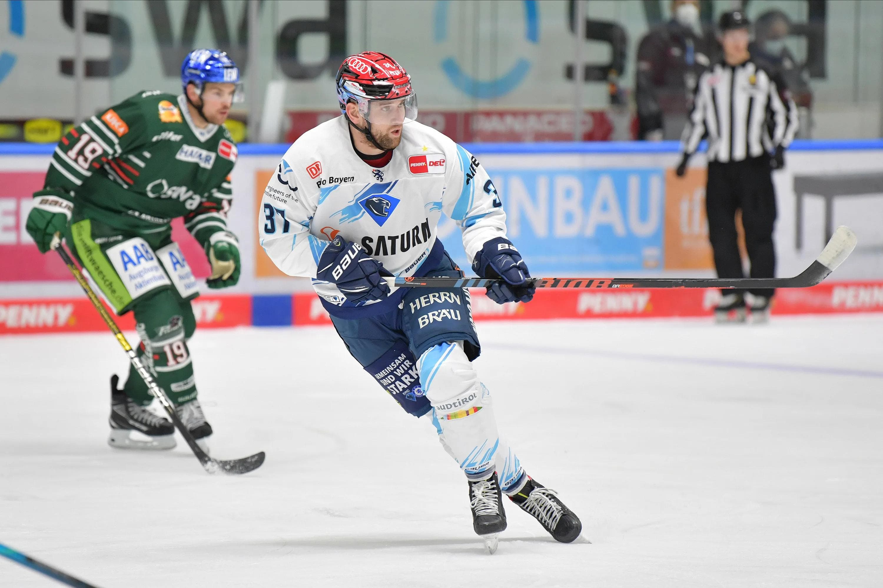 Stürmt auch weiterhin für die Panther: Brandon DeFazio.
Foto: Johannes TRAUB / JT-Presse.de