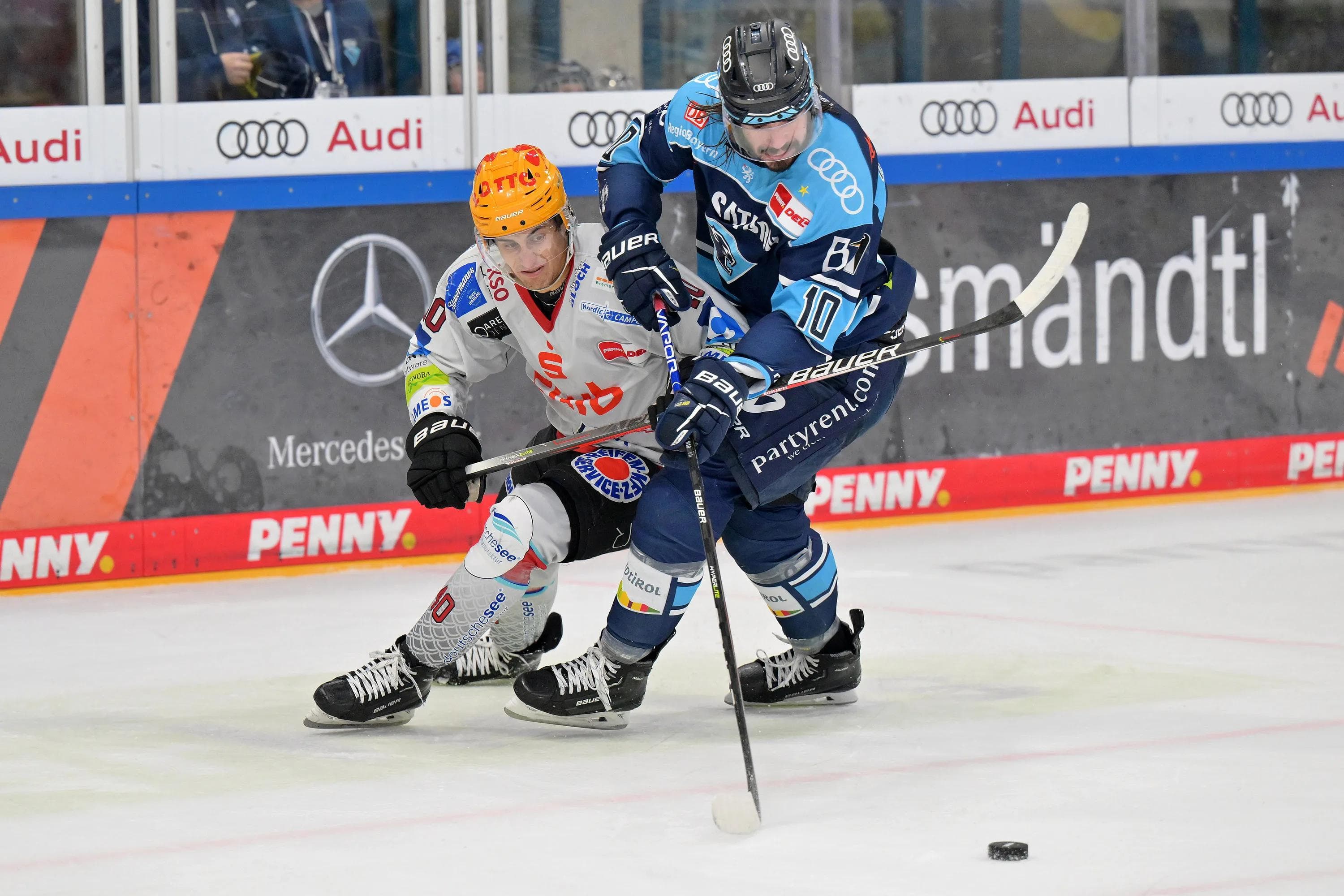Die Panther um Mirko Höfflin erwartet ein intensives Match gegen die Fischtown Pinguins.
Foto: Johannes Traub/JT-Presse.de