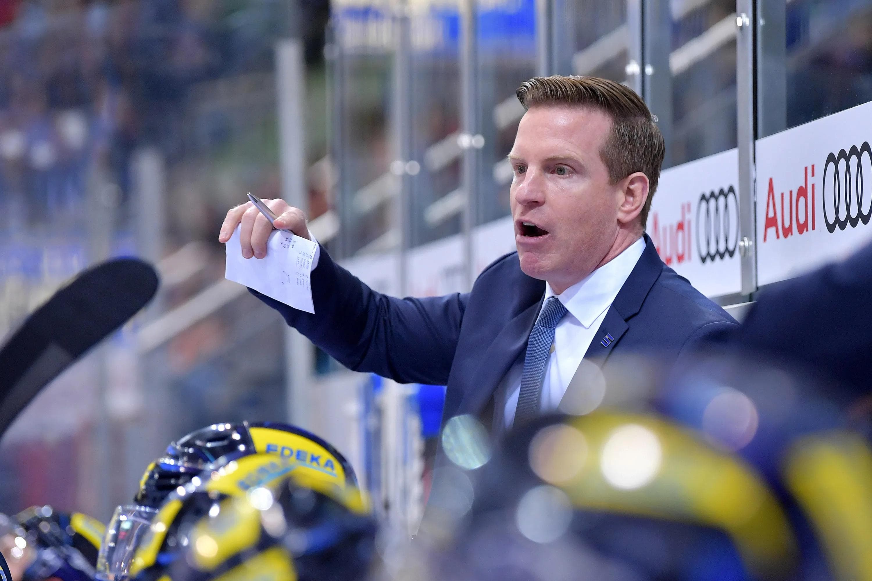 Tim Regan und die Panther freuen sich auf das Derby. Foto: Johannes TRAUB / ST-Foto.de