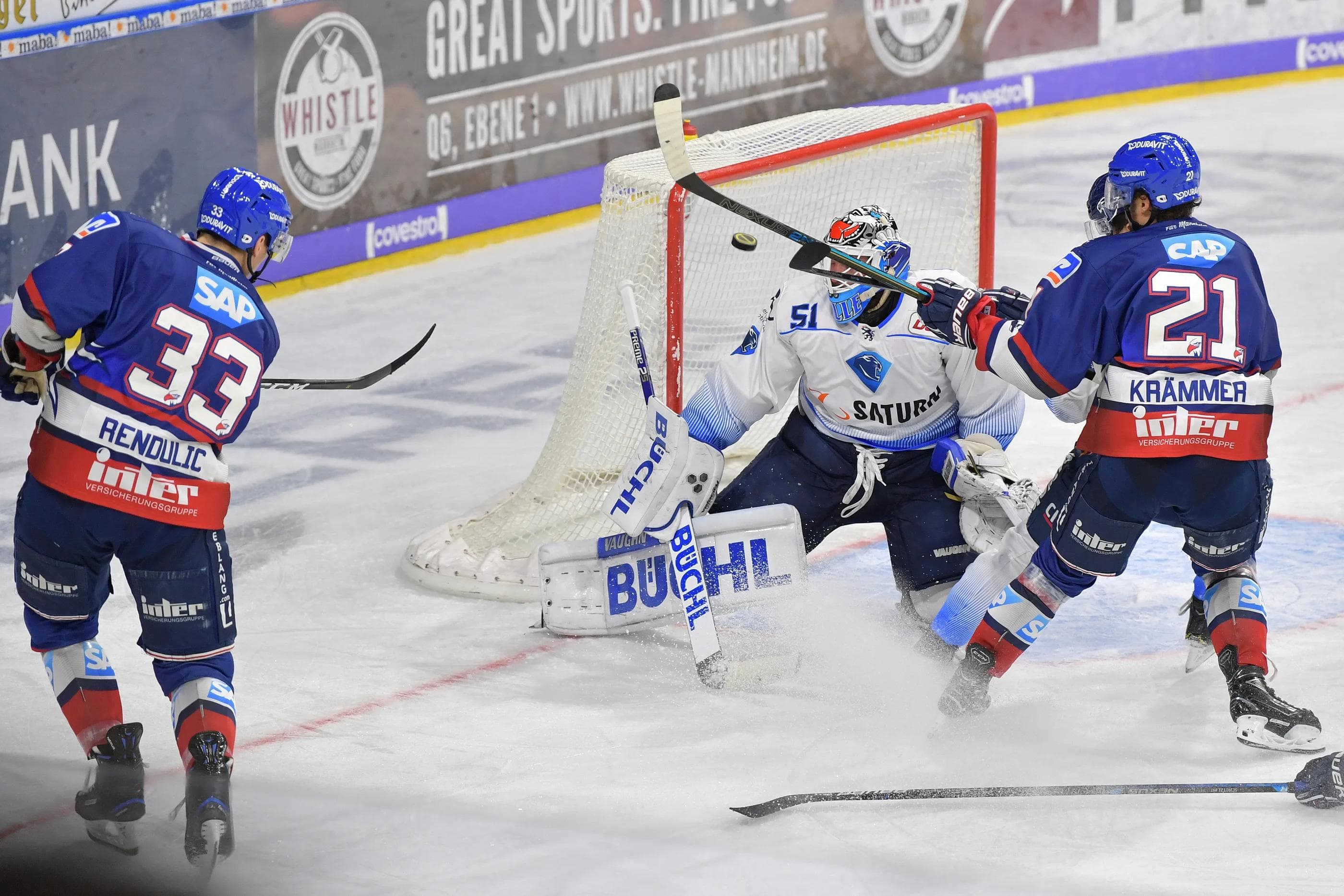 Die Vorentscheidung in der 48. Minute. Borna Rendulics 3:1.
Foto: Johannes TRAUB / JT-Presse.de