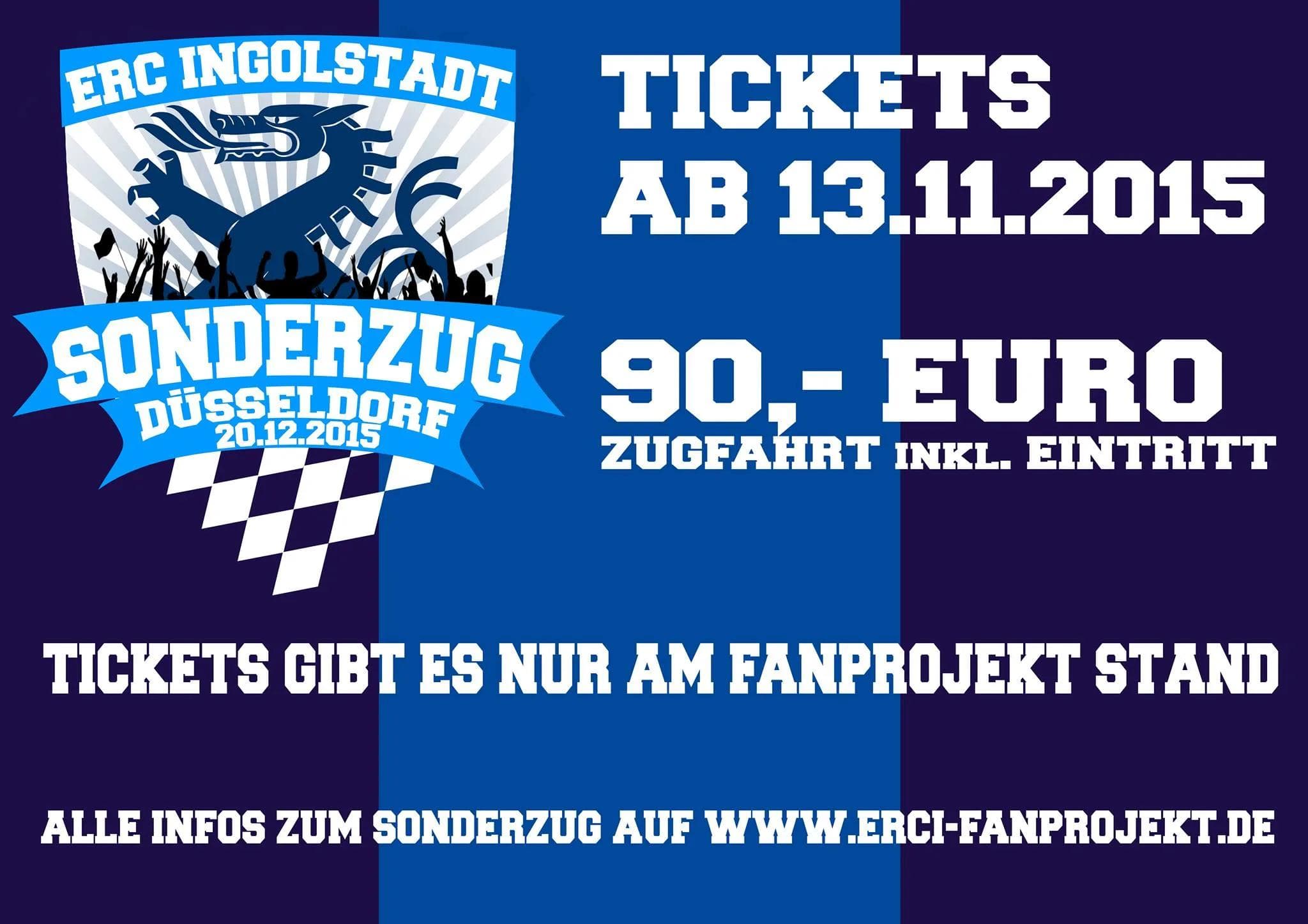 Am Iserlohn-Spieltag beginnt der Kartenverkauf für den Sonderzug. Foto: ERC-Fanprojekt