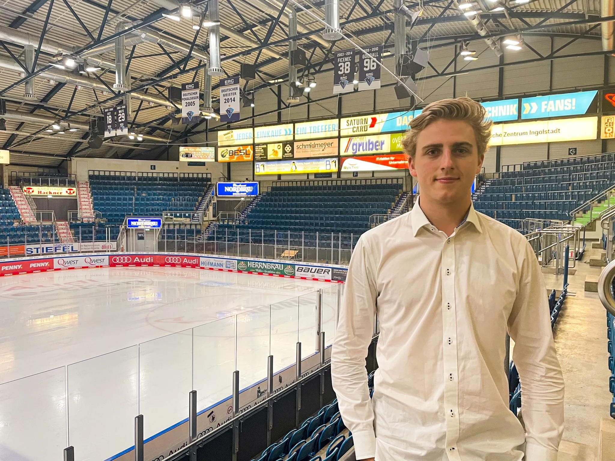 Davis Koch war gestern bereits beim Derbysieg als Zuschauer in der Arena.