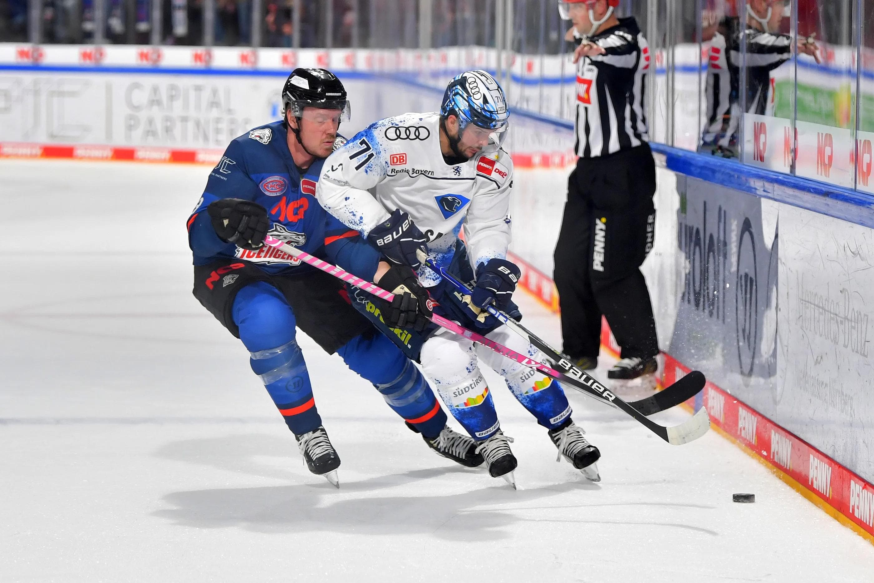 Das zweite Duell zwischen Panthern und Ice Tigers in der Frankenmetropole wurde um einen Tag nach hinten verklegt.
Foto: Johannes Traub/JT-Presse.de