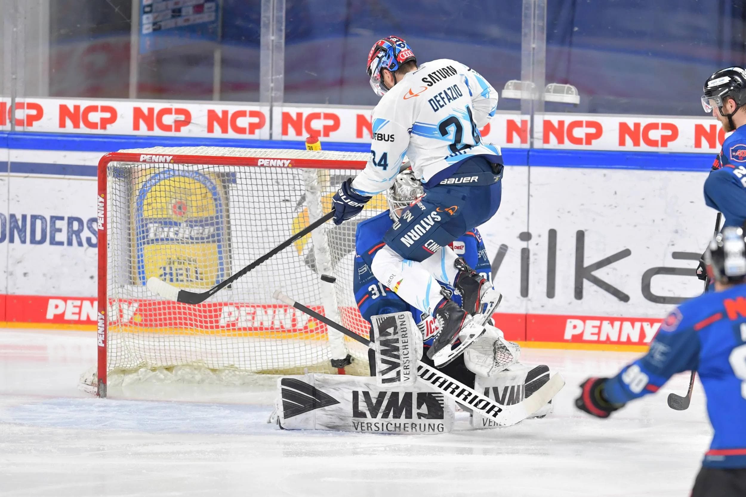 Brandon DeFazio schnürte beim Derbysieg einen Doppelpack.
Foto: Johannes Traub/JT-Presse.de
