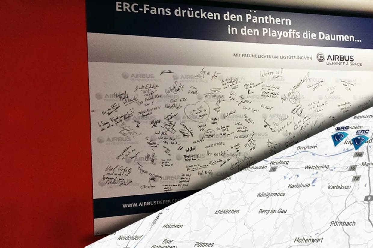 Daumen drücken für den ERC - in der Arena und auf der Internetseite...