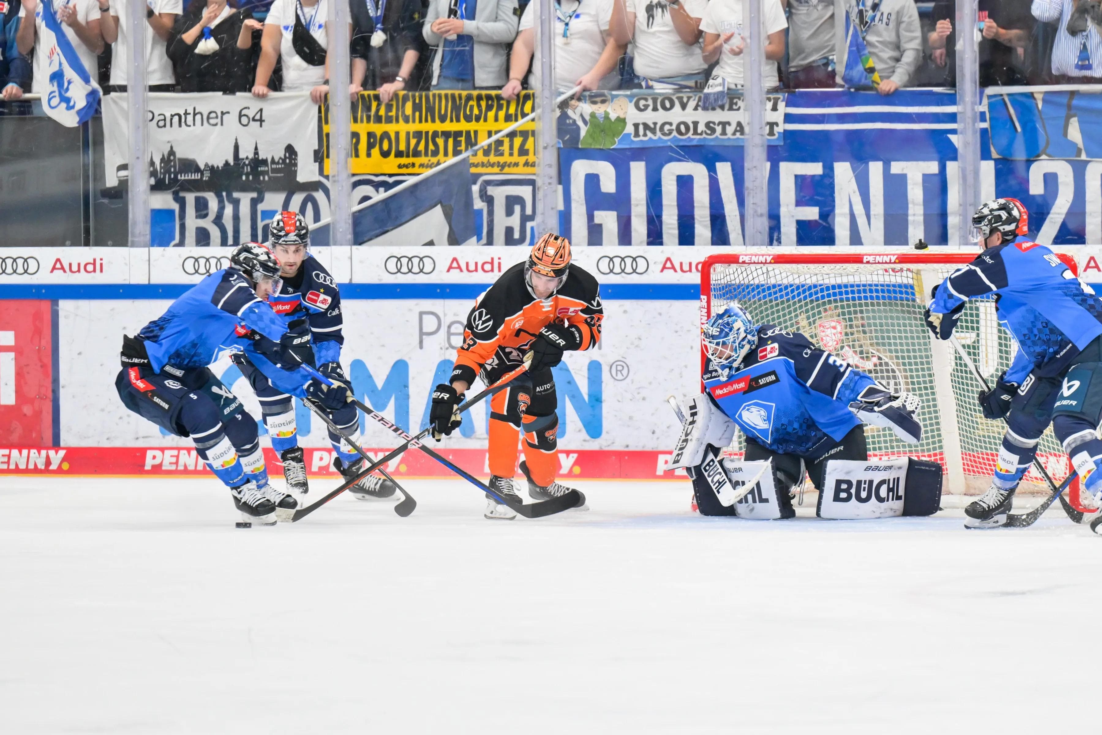 Zu selten konnten sich die Panther heute gegen die Grizzlys durchsetzen.
Foto: Johannes Traub/JT-Presse.de