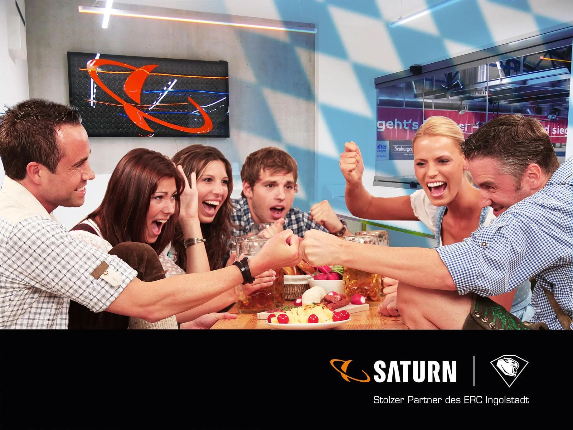 7x2 Tickets für die exklusive SATURN Wiesn-Loge zum Heimspiel am 26. September gegen Red Bull München gewinnen.