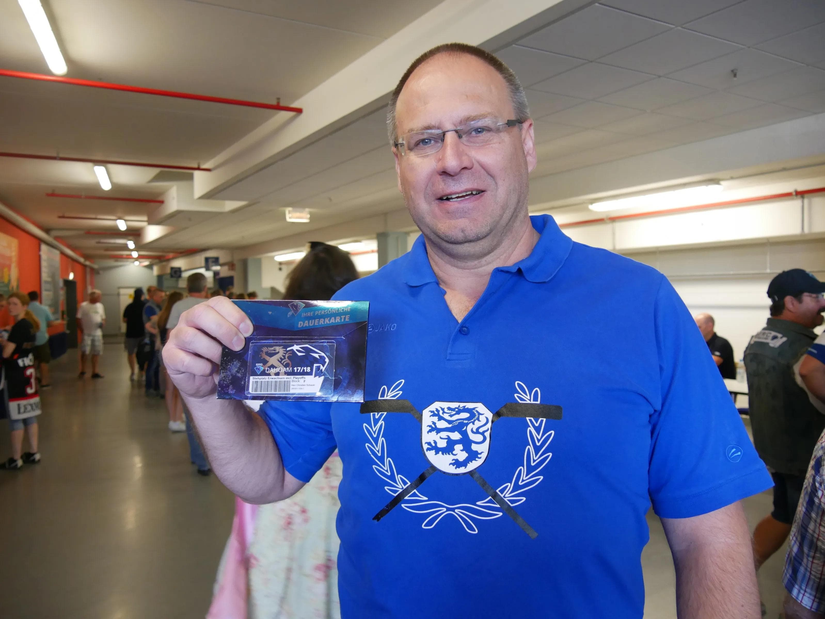 Bei Christian ist Eishockey ein Familienereignis.