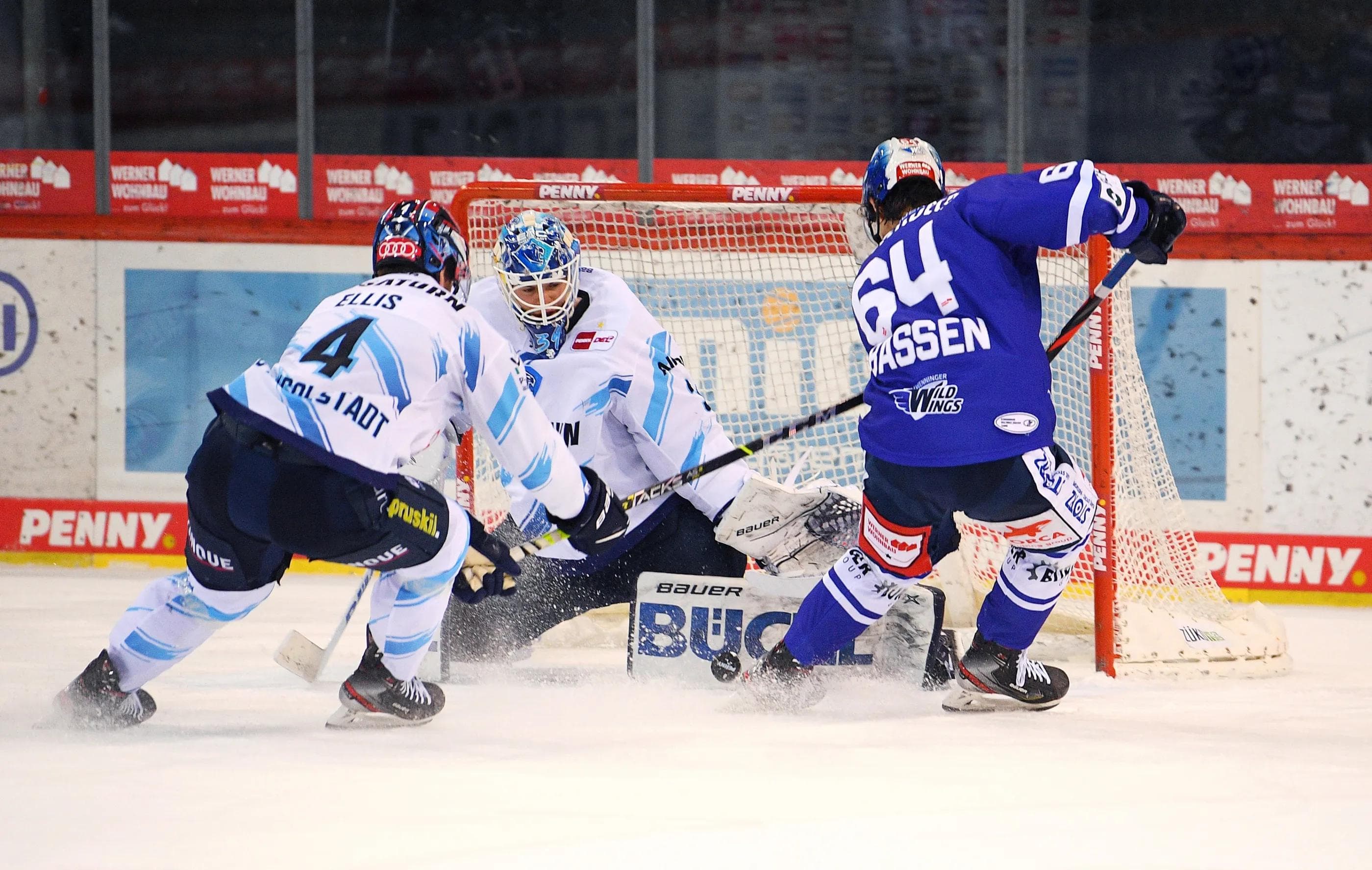 Die Panther um Goalie Michael Garteig waren diesmal im Shootout nicht erfolgreich.
Foto: DEL-Fotosharing