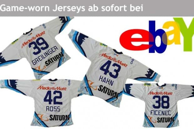 Game-worn Trikots bei Ebay unter dem Hammer