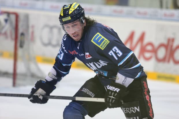 Sean O´Connor erlitt beim Auswärtsspiel gegen Mannheim eine Gehirnerschütterung. Foto: Bösl - www.kbumm.de