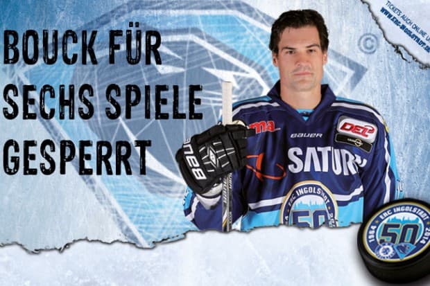 Tyler Bouck für sechs Spiele gesperrt