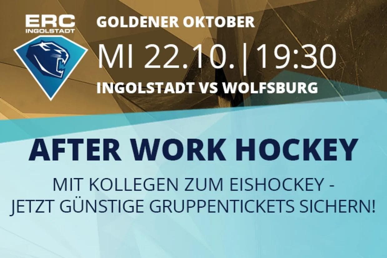 After Work Hockey beim ERC Ingolstadt - gegen die Grizzly Adams Wolfsburg...