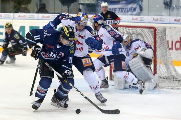 ERC Ingolstadt - EHC Red Bull München, Freitagabend 19.30 Uhr, Saturn Arena. Foto: Bösl